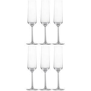 Набор из 6-ти хрустальных бокалов для шампанского Sparkling Wine Belfesta, 209 мл, прозрачный, серия Zwiesel Glas Pure, Schott Zwiesel (Zwiesel Glas)