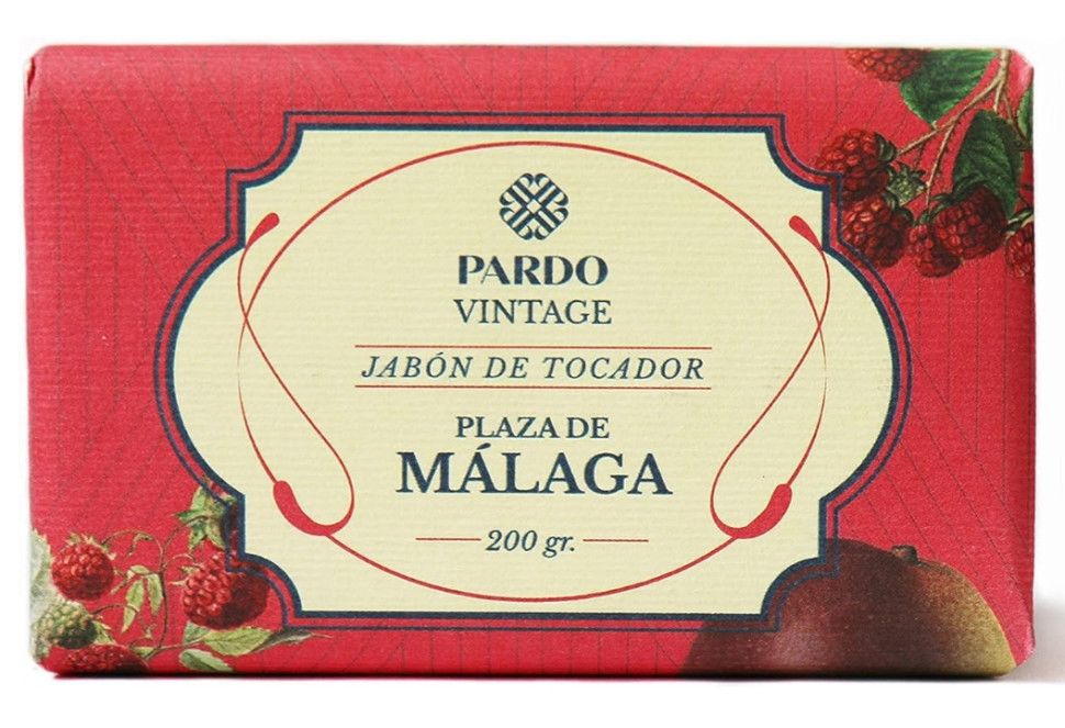 Натуральное мыло с ароматом манго и малины Pardo Vintage Málaga (Площадь Малаги) 200 гр Натуральное мыло с ароматом манго и малины Pardo Vintage Málaga (Площадь Малаги) 200 гр