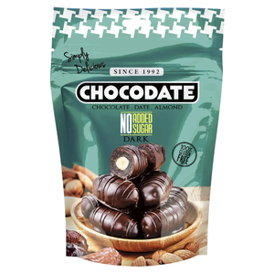 Финики с миндалем в темном шоколаде без добавления сахара 100г Chocodate