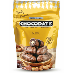 Финики с миндалем в молочном шоколаде 100г Chocodate