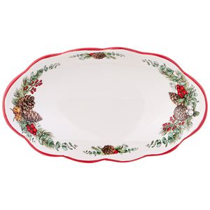 Блюдо керамическое 30,7*17,7*6см 