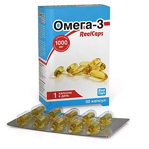 Омега-3 RealCaps 1400 мг 30 капс. (Срок годности сентябрь 2025 г.)