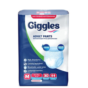 Giggles Adult подгузники трусы M 30 шт