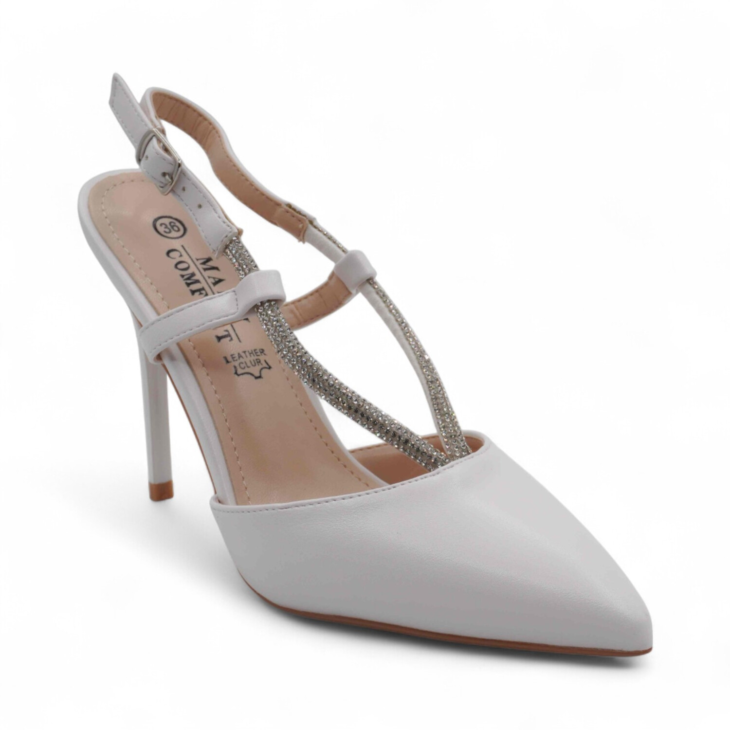 Женские босоножки 8-6 белые