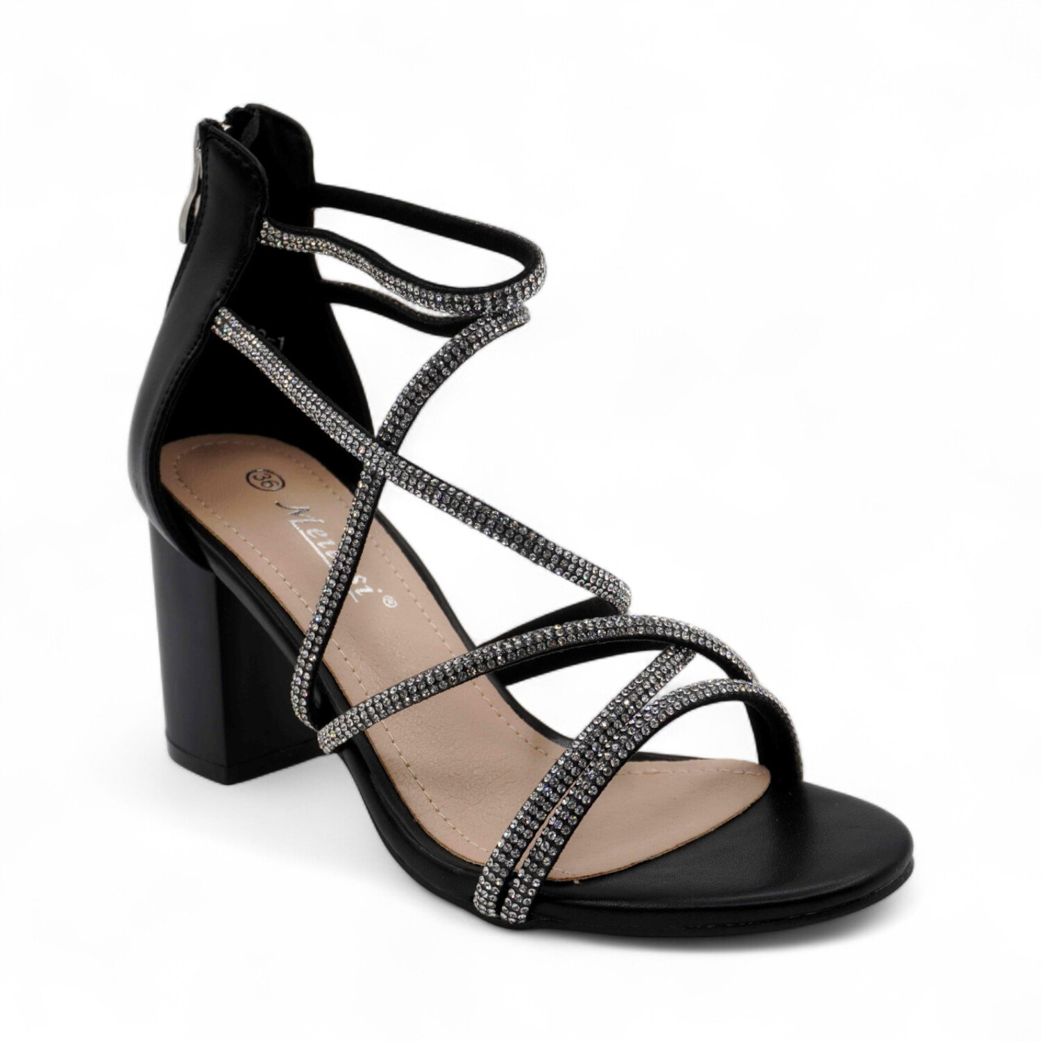 Женские босоножки 72-1 черные