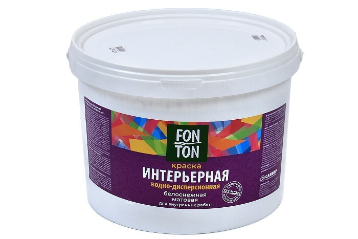 Краска интерьерная FonTon белая (3,0кг) Краска интерьерная FonTon белая (3,0кг)