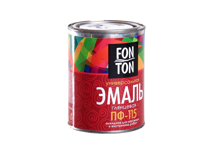 Эмаль ПФ 115 Fon Ton серая ( 0,8кг) Эмаль ПФ 115 Fon Ton серая ( 0,8кг)
