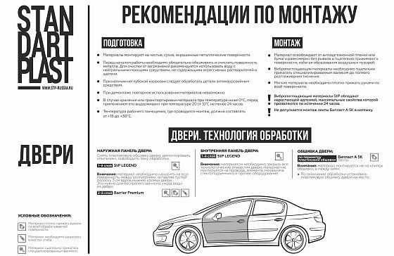 Комплект шумоизоляции для дверей автомобиля StP (Эконом) Комплект шумоизоляции для дверей автомобиля StP (Эконом)