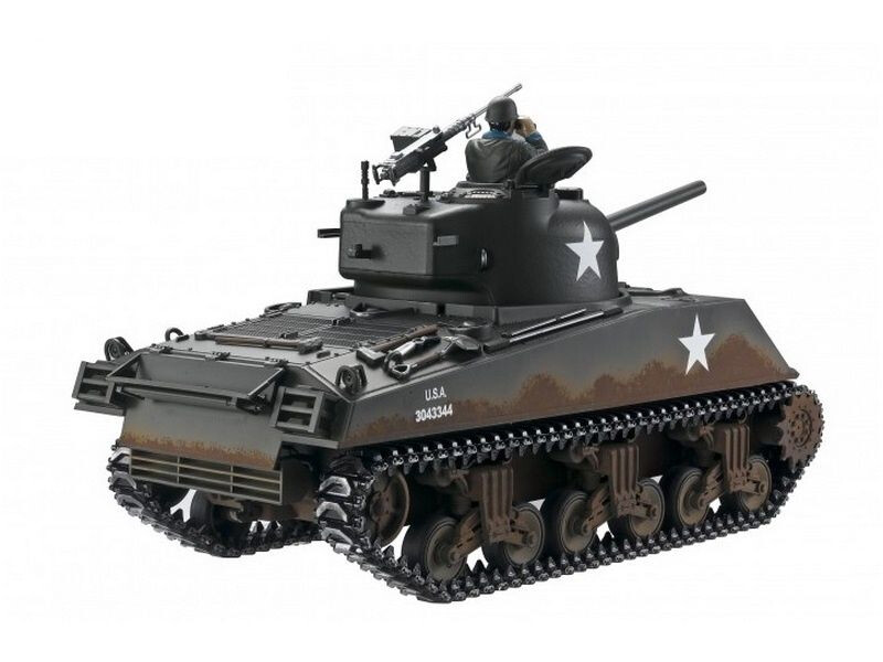 Р/У танк Torro Sherman M4A3, 1/16 2.4G, ИК-пушка, деревянная коробка Р/У танк Torro Sherman M4A3, 1/16 2.4G, ИК-пушка, деревянная коробка