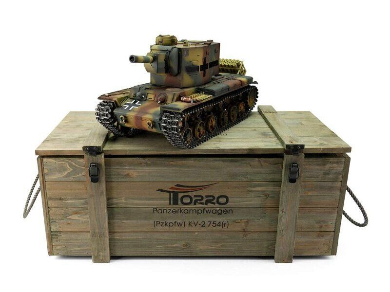 Радиоуправляемый танк Torro KV-2 1/16 ВВ-пушка, дым, зеленый V3.0 2.4G RTR Радиоуправляемый танк Torro KV-2 1/16 ВВ-пушка, дым, зеленый V3.0 2.4G RTR