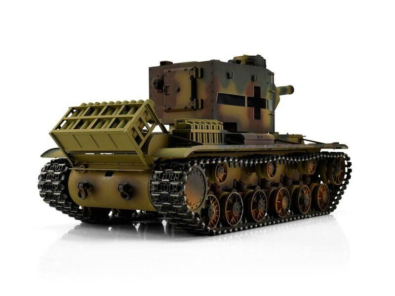 Радиоуправляемый танк Torro KV-2 1/16 откат ствола (для ИК боя), камуфляж V3.0 2.4G RTR Радиоуправляемый танк Torro KV-2 1/16 откат ствола (для ИК боя), камуфляж V3.0 2.4G RTR