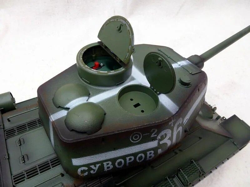 Р/У танк Taigen 1/16 T34-85 (СССР) дым (для ИК боя) V3 2.4G RTR Р/У танк Taigen 1/16 T34-85 (СССР) дым (для ИК боя) V3 2.4G RTR