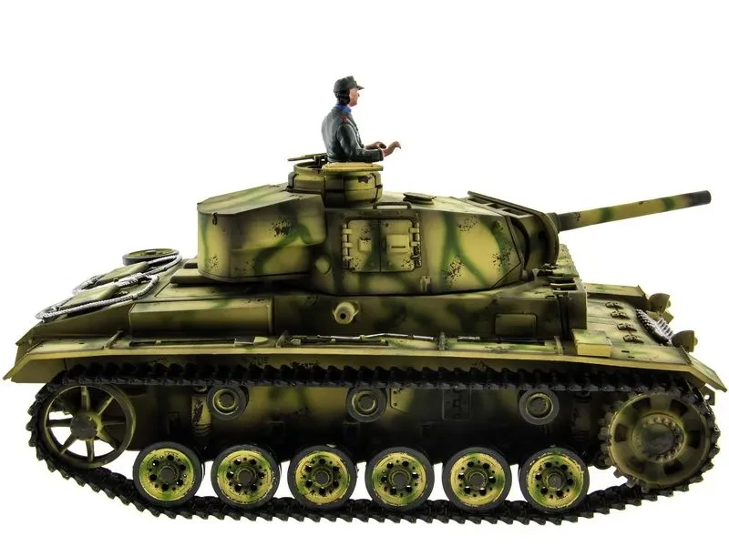 Р/У танк Taigen 1/16 Panzerkampfwagen III (Германия) HC (для ИК танкового боя) V3 2.4G RTR Р/У танк Taigen 1/16 Panzerkampfwagen III (Германия) HC (для ИК танкового боя) V3 2.4G RTR