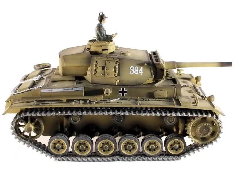 Р/У танк Taigen 1/16 Panzerkampfwagen III (Германия) HC V3 2.4G RTR Р/У танк Taigen 1/16 Panzerkampfwagen III (Германия) HC V3 2.4G RTR