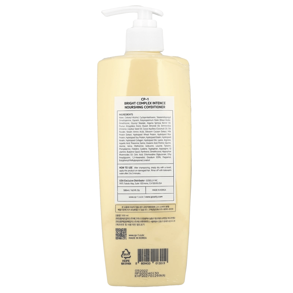CP-1 ESTHETIC HOUSE/ КОНДИЦИОНЕР С ПРОТЕИНАМИ CP-1 BRIGHT COMPLEX INTENSE NOURISHING CONDITIONER 500 мл. CP-1 ESTHETIC HOUSE/ КОНДИЦИОНЕР С ПРОТЕИНАМИ CP-1 BRIGHT COMPLEX INTENSE NOURISHING CONDITIONER 500 мл.