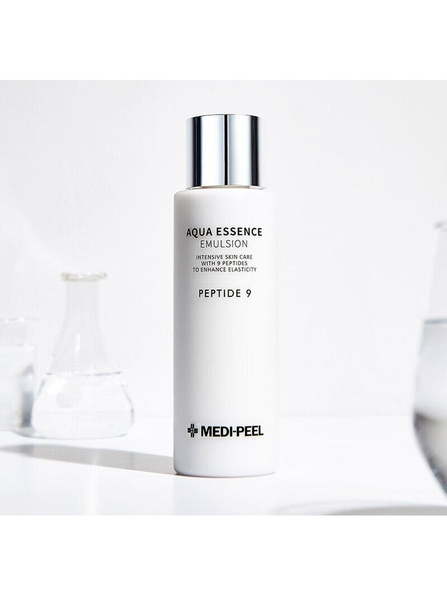 Medi-Peel / Укрепляющая эмульсия с пептидами для лица. Aqua Essence Emulsion Peptide 9. 250 мл. Medi-Peel / Укрепляющая эмульсия с пептидами для лица. Aqua Essence Emulsion Peptide 9. 250 мл.